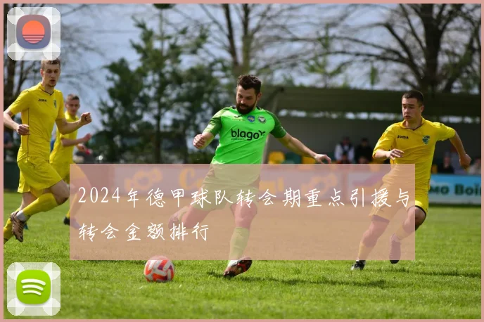 2024年德甲球队转会期重点引援与转会金额排行